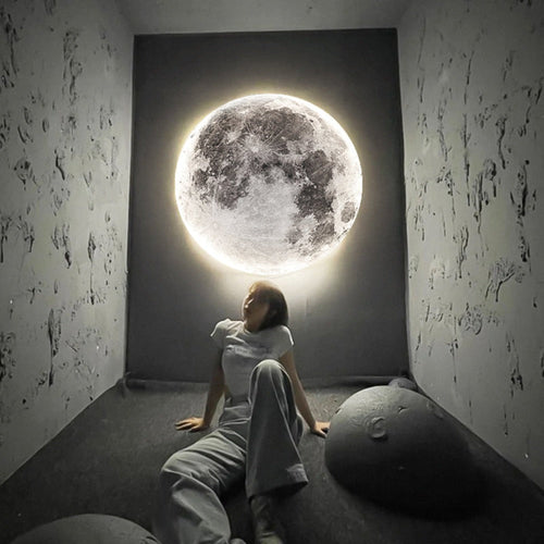 3D Mond Deckenleuchte mit Dimmfunktion