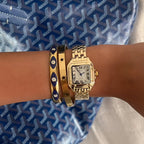 Vintage Luxe Armbanduhr mit Edelstahlgehäuse