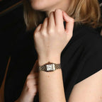 Vintage Luxe Armbanduhr mit Edelstahlgehäuse