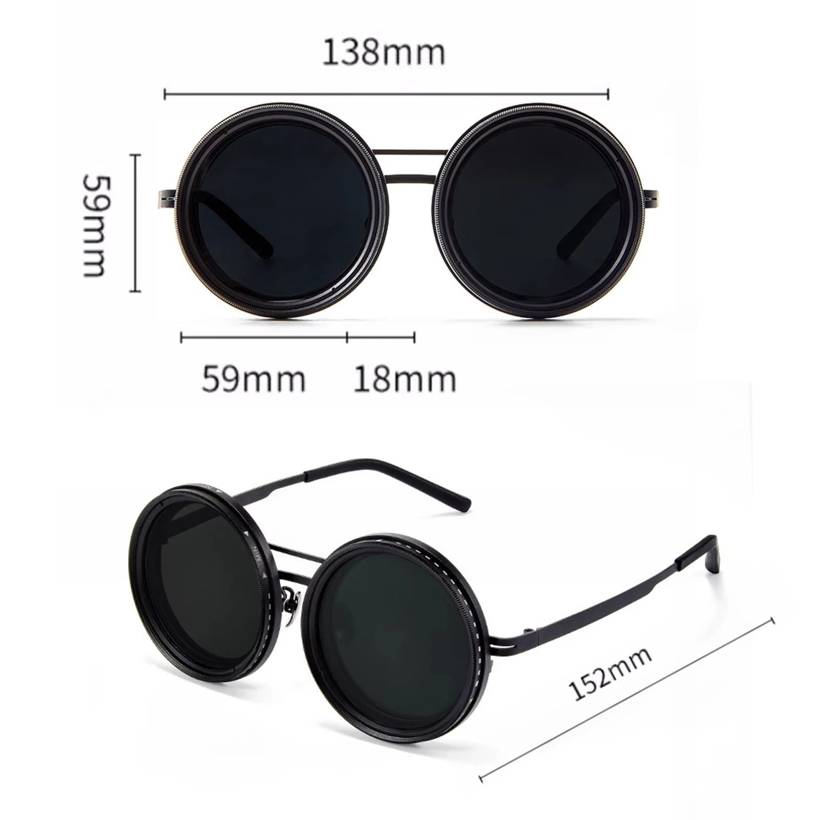 Sonnenbrille mit verstellbarer Tönung