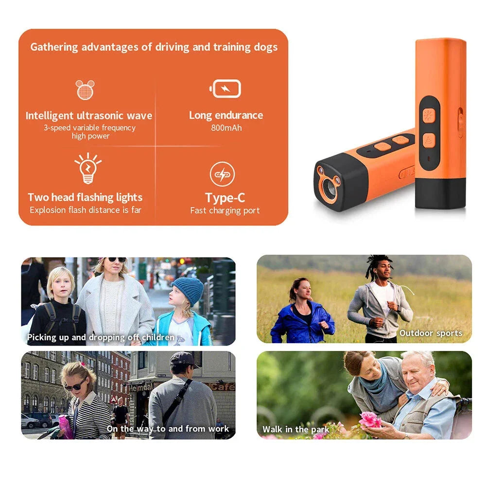 Ultraschall-Hundetrainer mit 3 Trainingsmodi