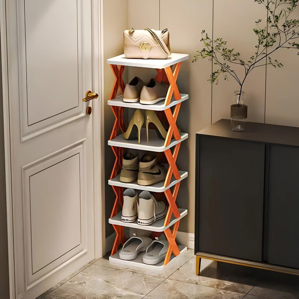 Schuhregal faltbar mit mehreren Ebenen