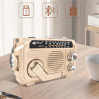 Tragbares Radio mit Handkurbel, Solar und Bluetooth
