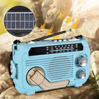 Tragbares Radio mit Handkurbel, Solar und Bluetooth
