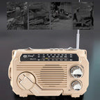 Tragbares Radio mit Handkurbel, Solar und Bluetooth