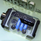 Tragbares Radio mit Handkurbel, Solar und Bluetooth