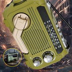 Tragbares Radio mit Handkurbel, Solar und Bluetooth