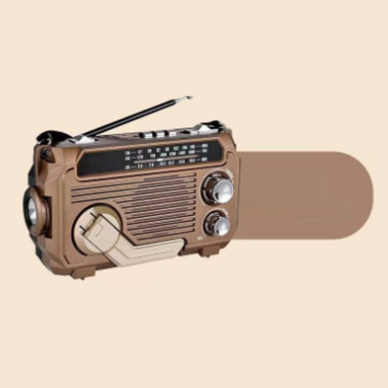 Tragbares Radio mit Handkurbel, Solar und Bluetooth