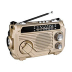 Tragbares Radio mit Handkurbel, Solar und Bluetooth