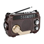 Tragbares Radio mit Handkurbel, Solar und Bluetooth