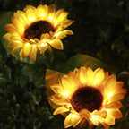 Solar Sonnenblumenleuchten mit LED-Beleuchtung für den Garten