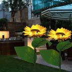 Solar Sonnenblumenleuchten mit LED-Beleuchtung für den Garten