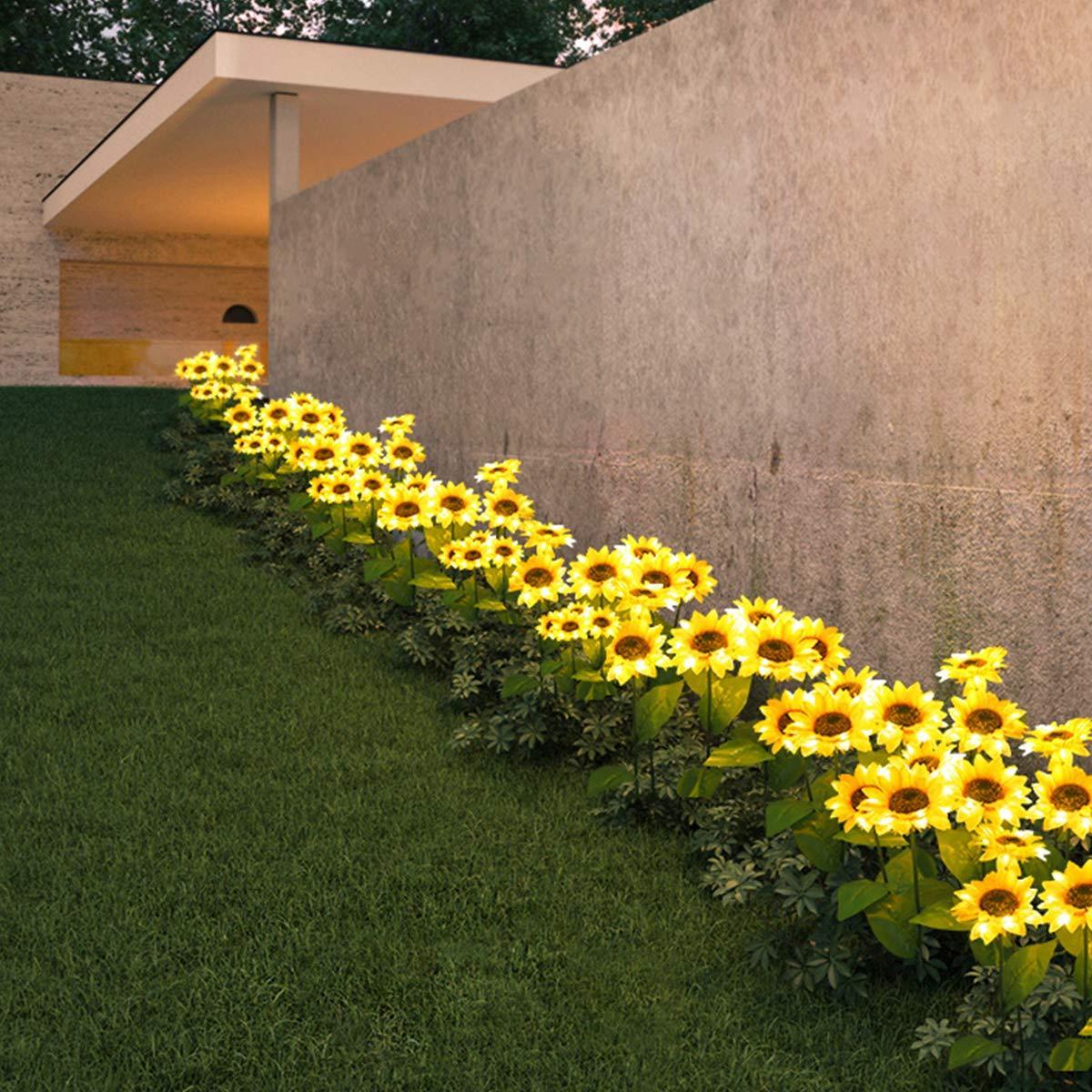 Solar Sonnenblumenleuchten mit LED-Beleuchtung für den Garten