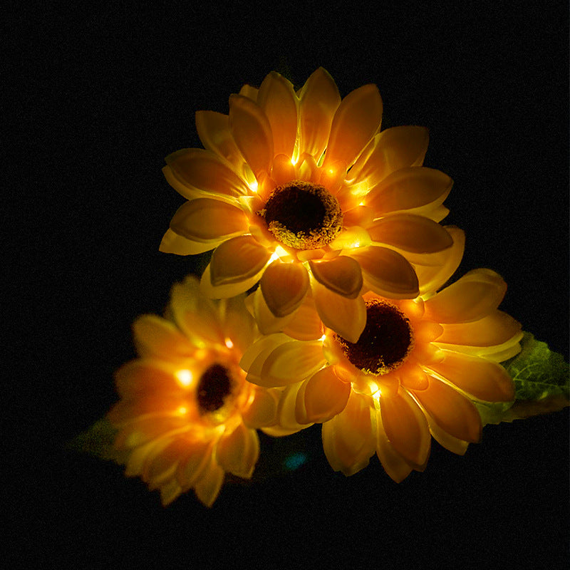 Solar Sonnenblumenleuchten mit LED-Beleuchtung für den Garten