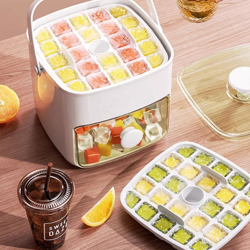 Eiswürfel-Behälter mit 2 Etagen – Praktische Aufbewahrung