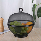 Obstkorb mit Netzdeckel und Siebfunktion