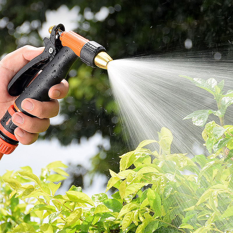 Metall-Gartenschlauch-Düse mit drehbarem Sprühkopf