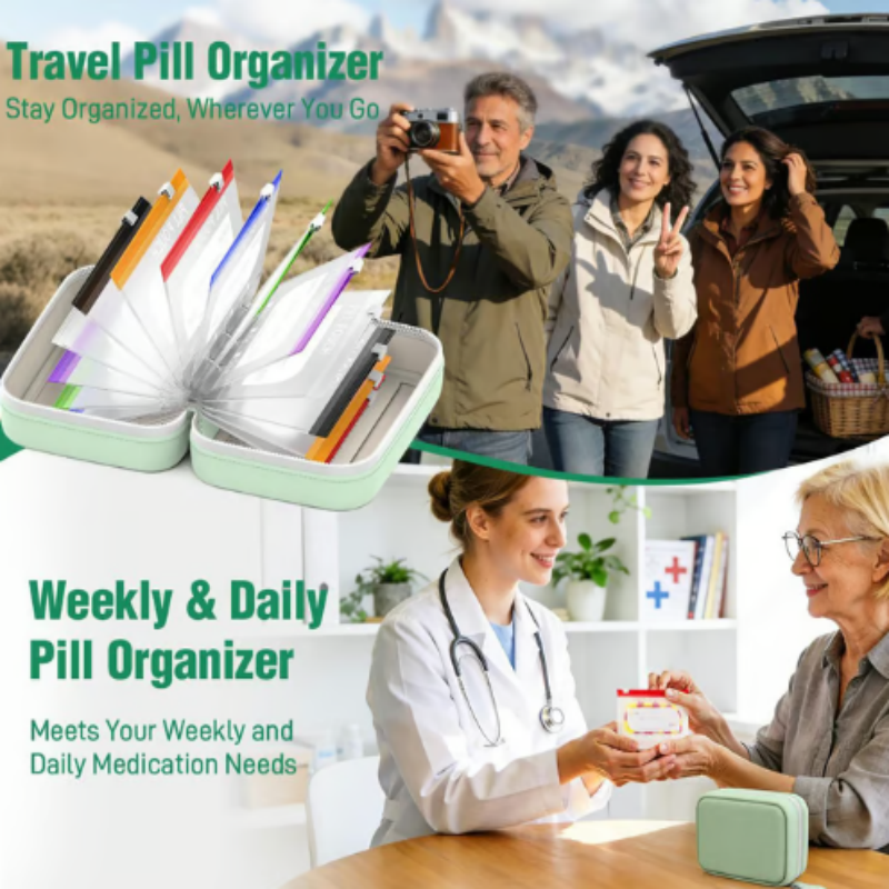 Tabletten-Organizer für 1 Woche mit 14 Fächern