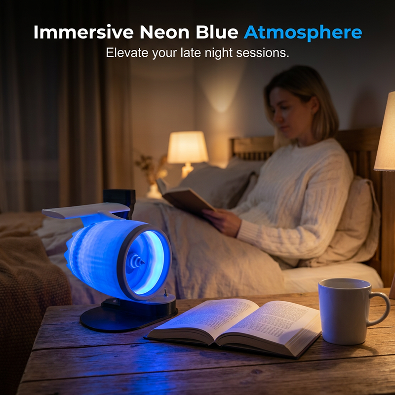 Turbo-Ventilator mit Jet-Engine Design und LED-Beleuchtung