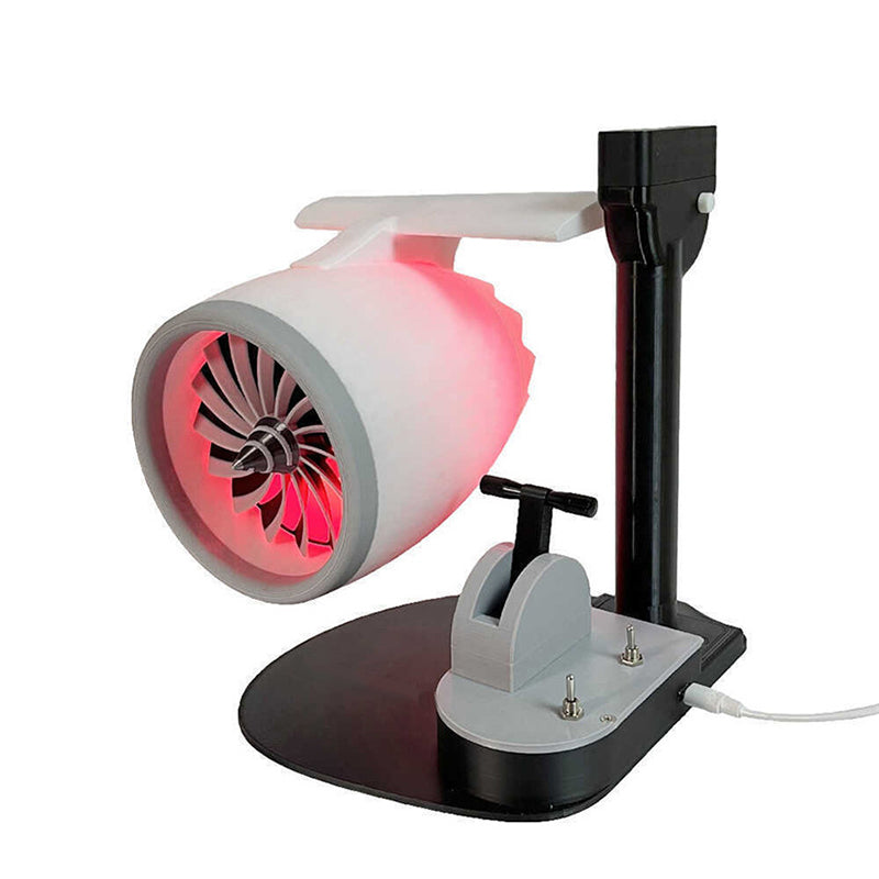 Turbo-Ventilator mit Jet-Engine Design und LED-Beleuchtung