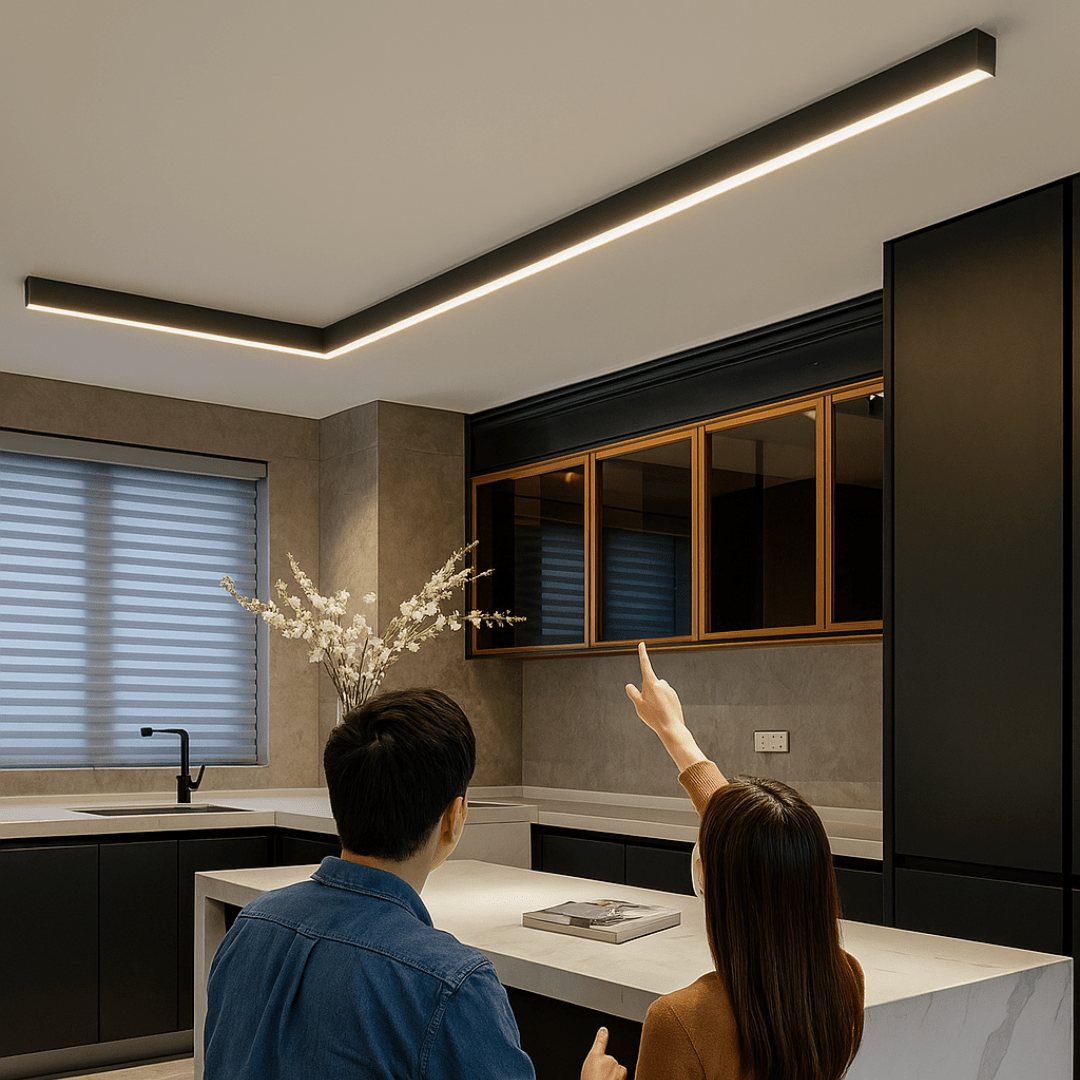 LED-Deckenleuchte aus Aluminium – Schlankes Design