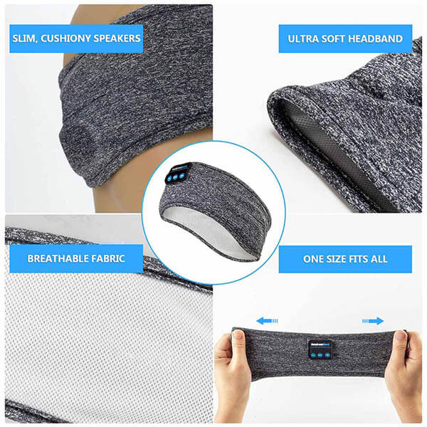 Bluetooth-Schlafkopfhörer mit weichem Stirnband