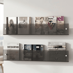 Zeitschriftenregal für die Wand aus Acryl