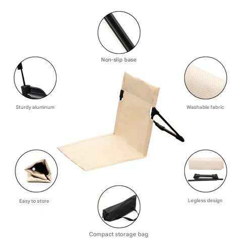 Faltbarer Outdoor-Stuhl mit Aluminiumrahmen