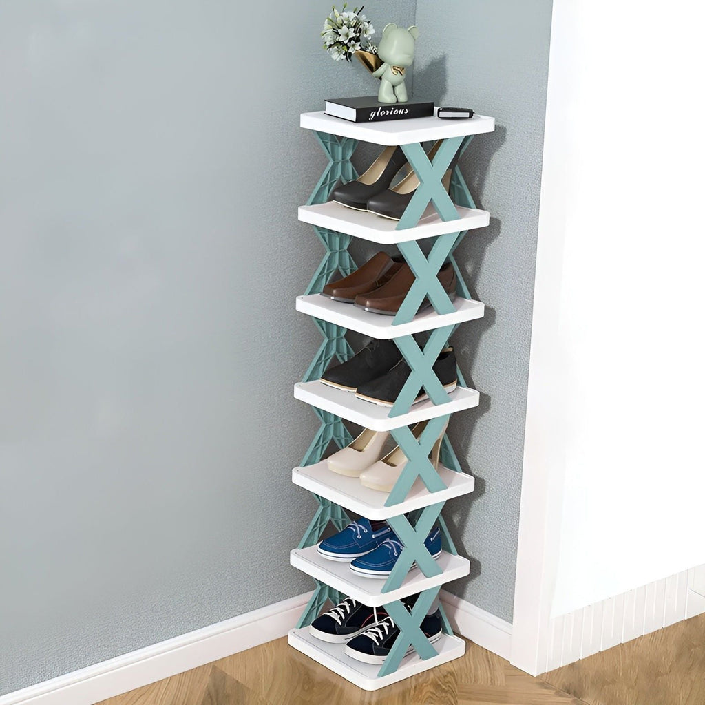 Schuhregal faltbar mit mehreren Ebenen