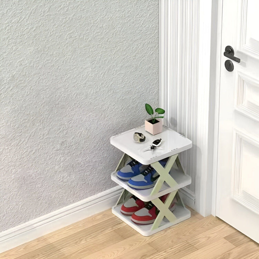 Schuhregal faltbar mit mehreren Ebenen