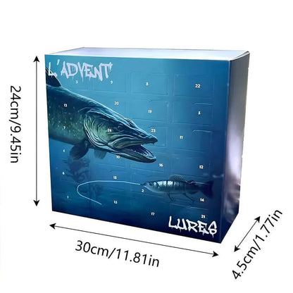 Angel-Adventskalender | 24 hochwertige Köder zum Fischen