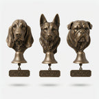 Willkommensglocke Hundedesign mit antikem Bronze-Finish